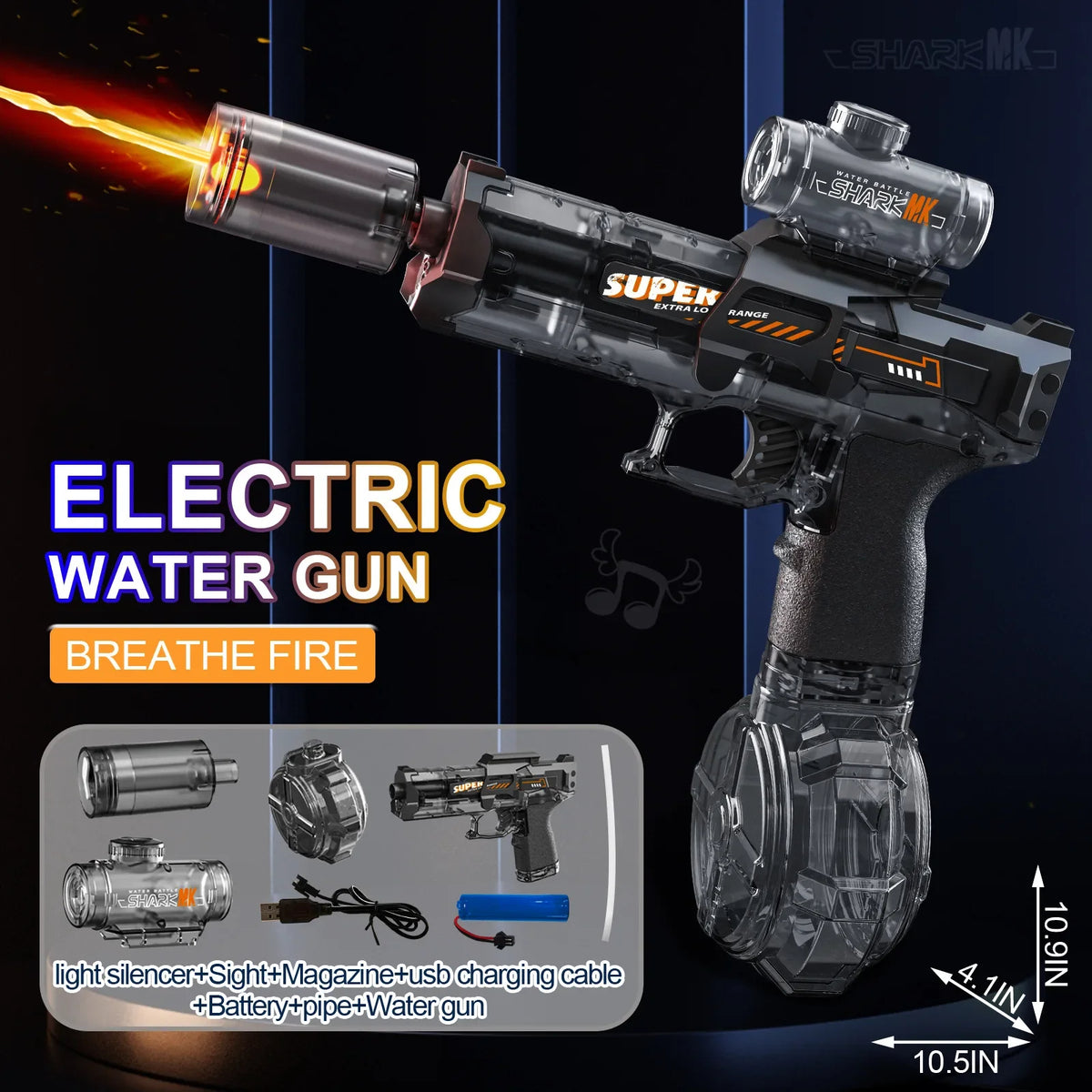 مسدس ماء LED متوهج