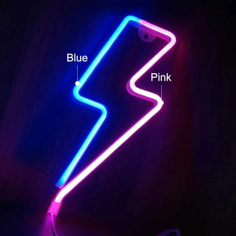 لافتات ليلية معلقة بإضاءة نيون LED