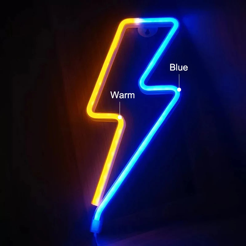 لافتات ليلية معلقة بإضاءة نيون LED