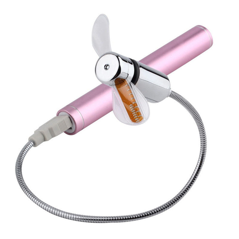 مروحة USB صغيرة مع ساعة LED