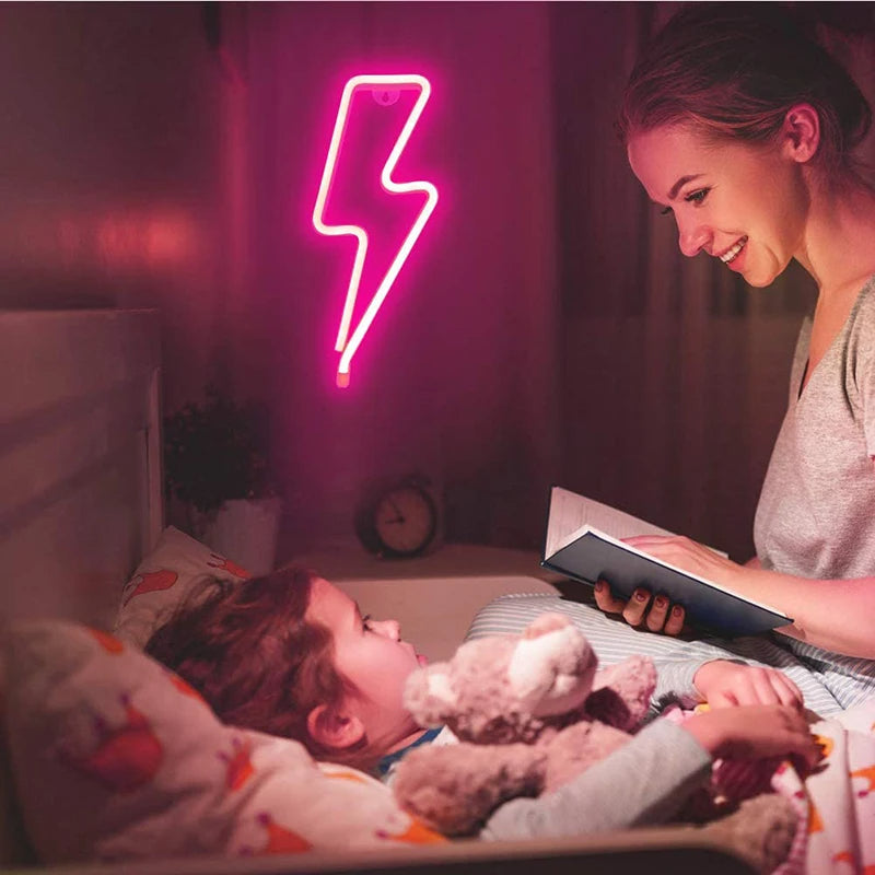 لافتات ليلية معلقة بإضاءة نيون LED