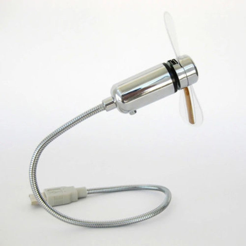 مروحة USB صغيرة مع ساعة LED