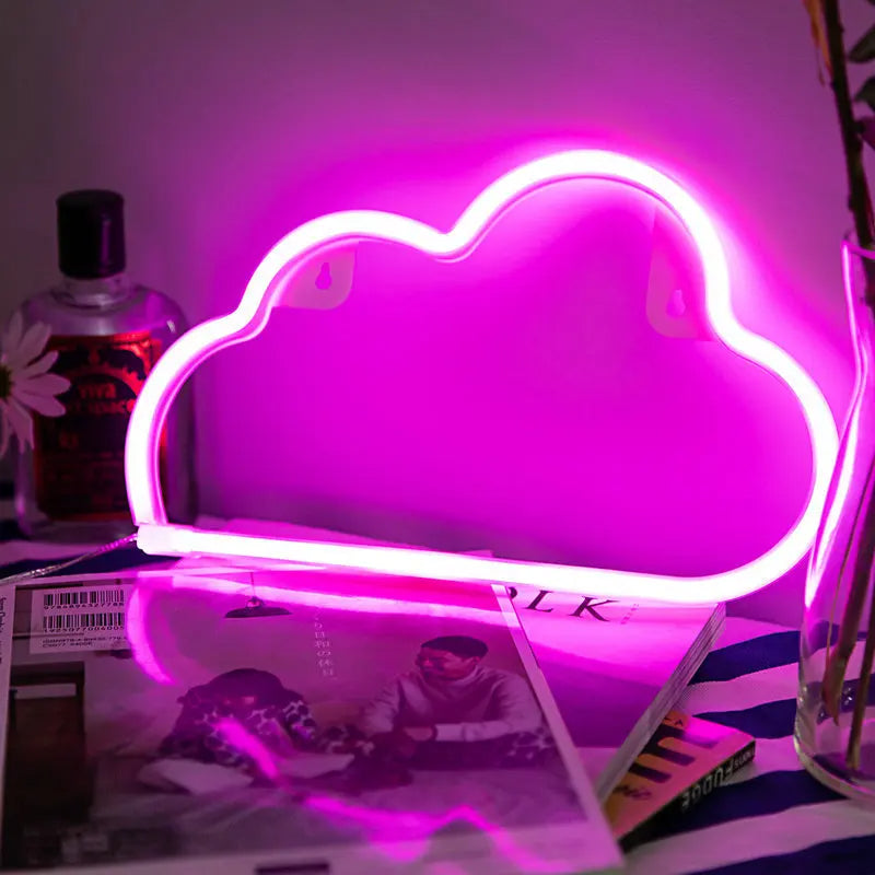 لافتات ليلية معلقة بإضاءة نيون LED