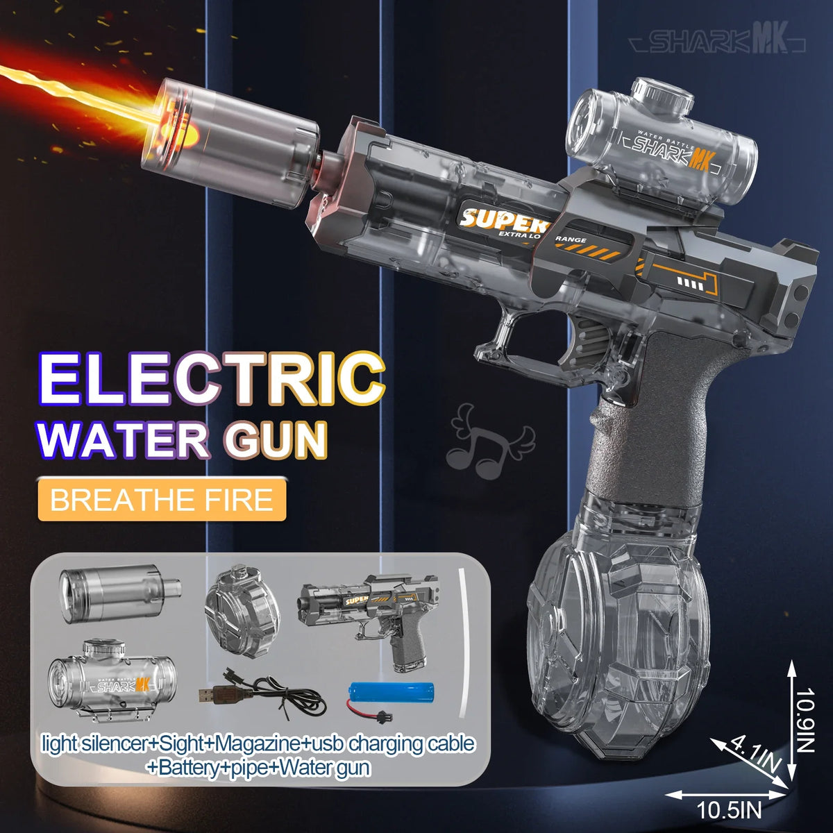 مسدس ماء LED متوهج