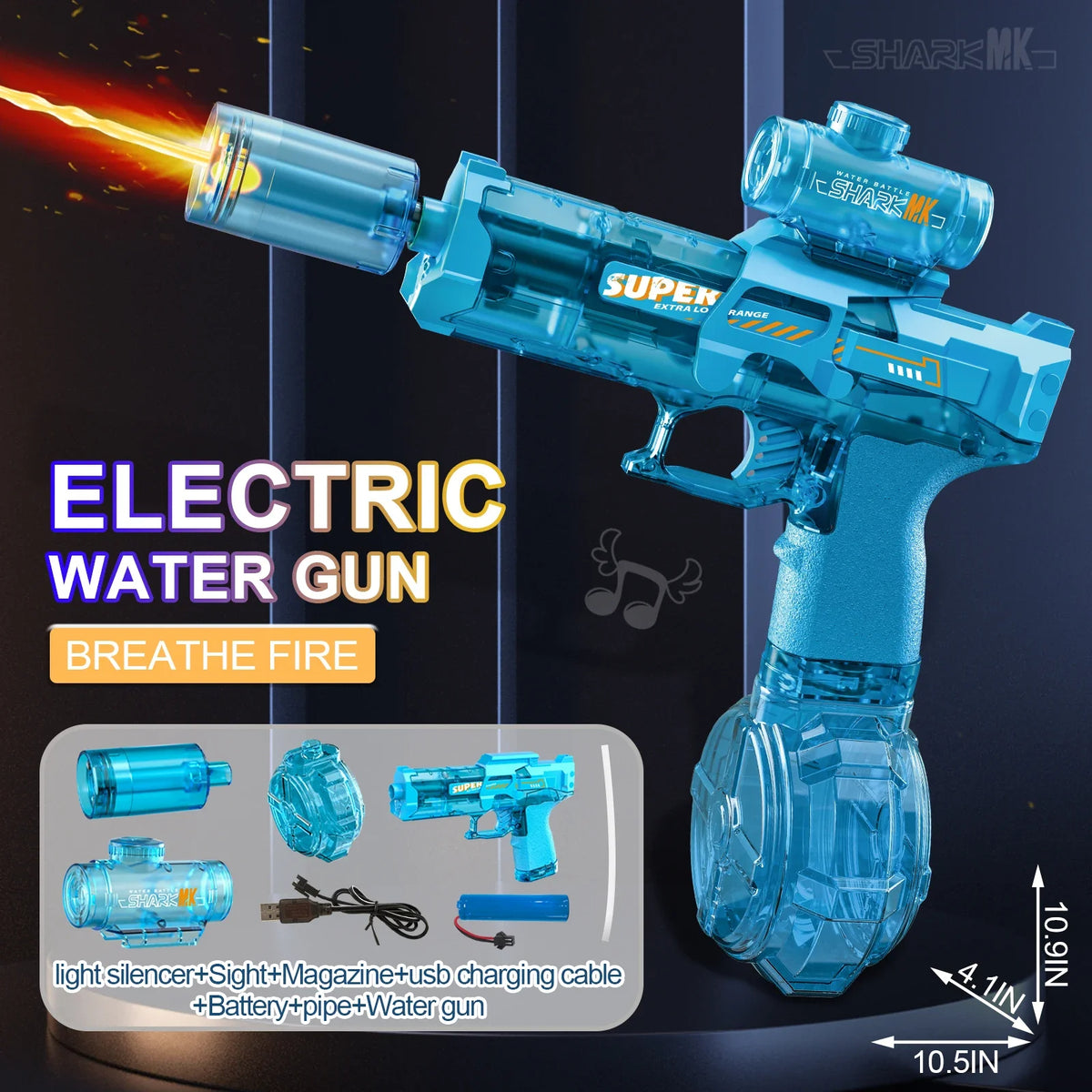 مسدس ماء LED متوهج